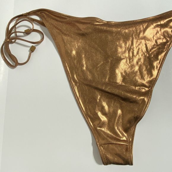Skims Bikini Bottoms Women's 4X Penny Copper Bronze Brown String Cheeky NEW - Picture 9 of 15